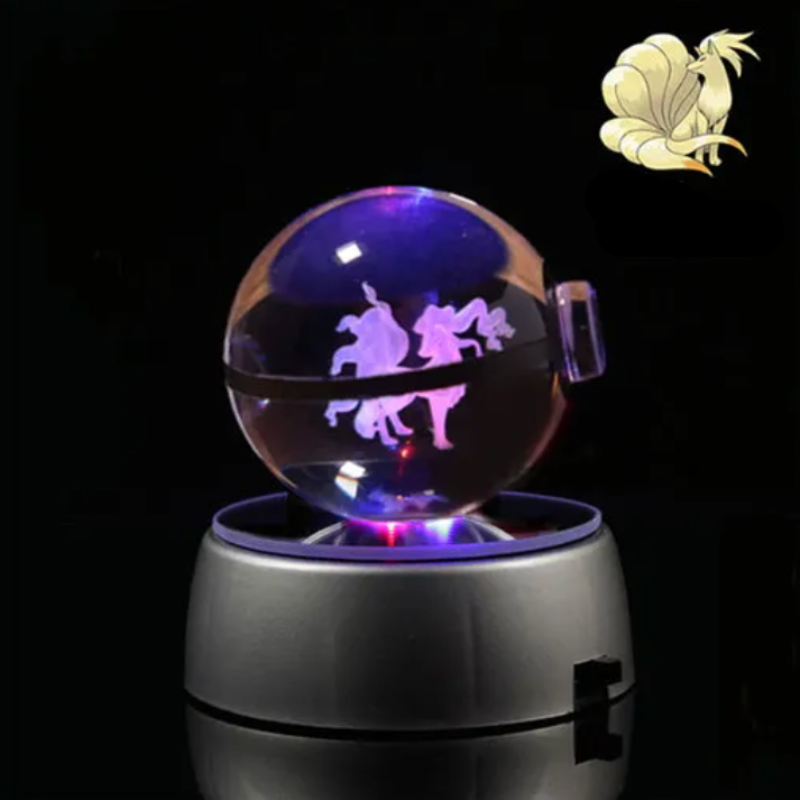 Pokémon Characters Crystal Ball Nightlight  Personalized Mirror Ninetale  