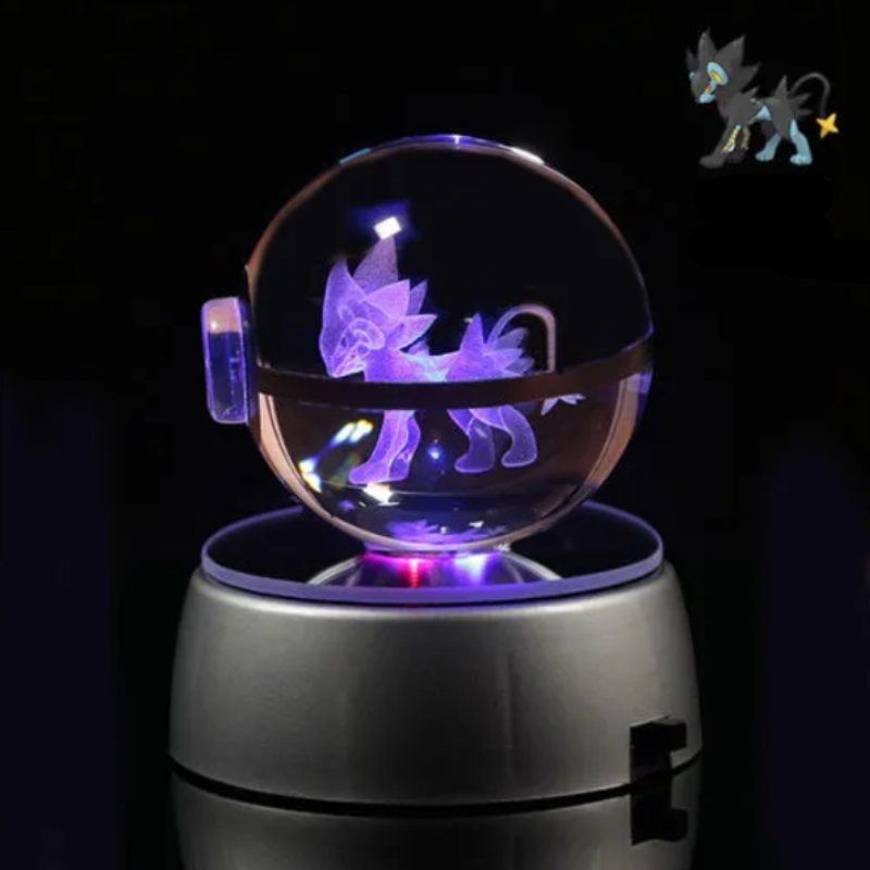 Pokémon Characters Crystal Ball Nightlight  Personalized Mirror Luxtray  