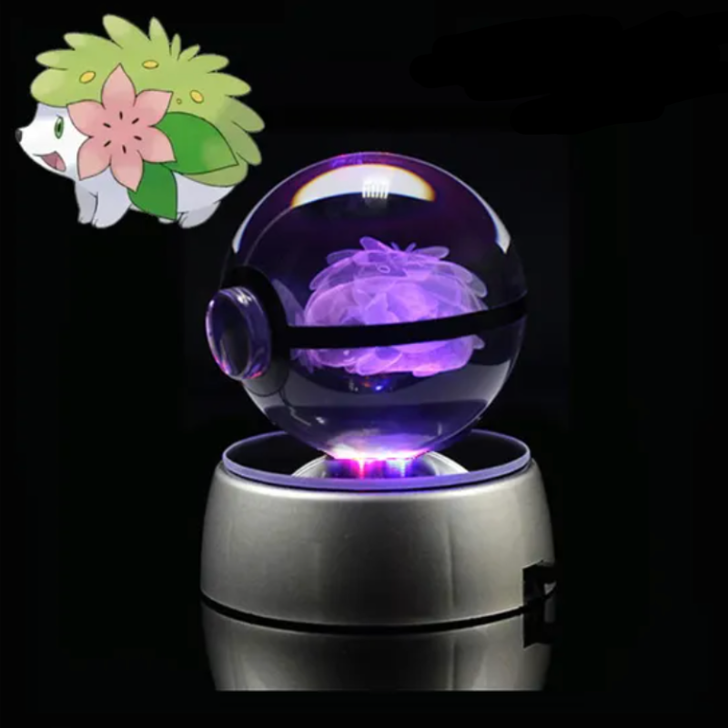 Pokémon Characters Crystal Ball Nightlight  Personalized Mirror Shaymin  