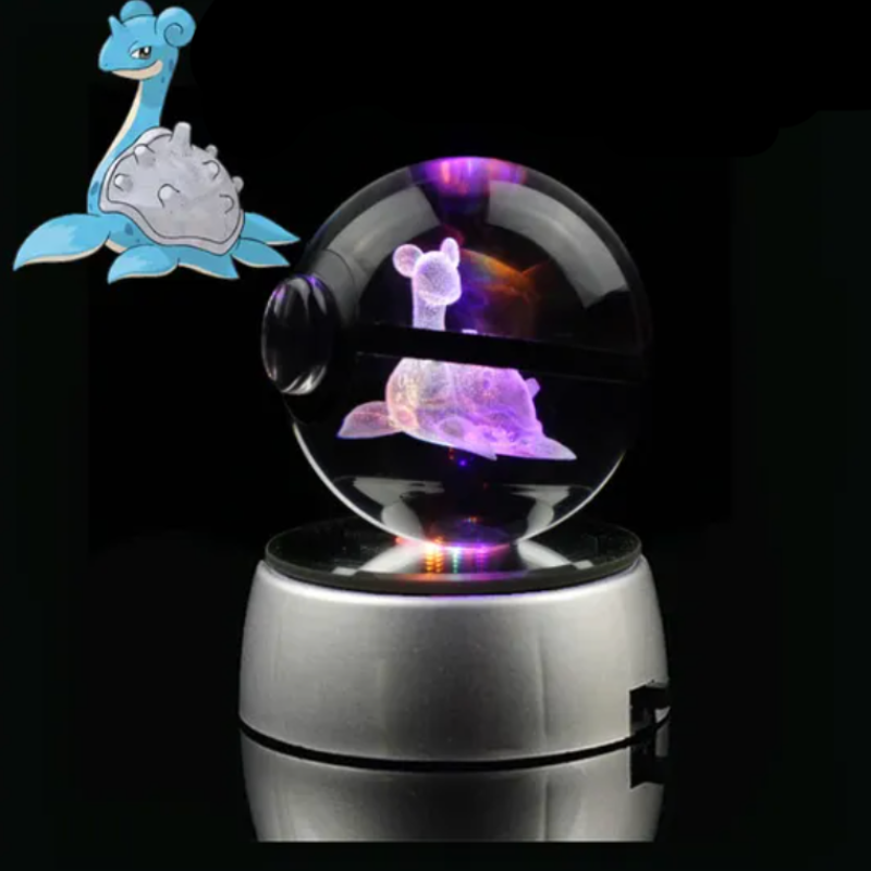 Pokémon Characters Crystal Ball Nightlight  Personalized Mirror Lapras  