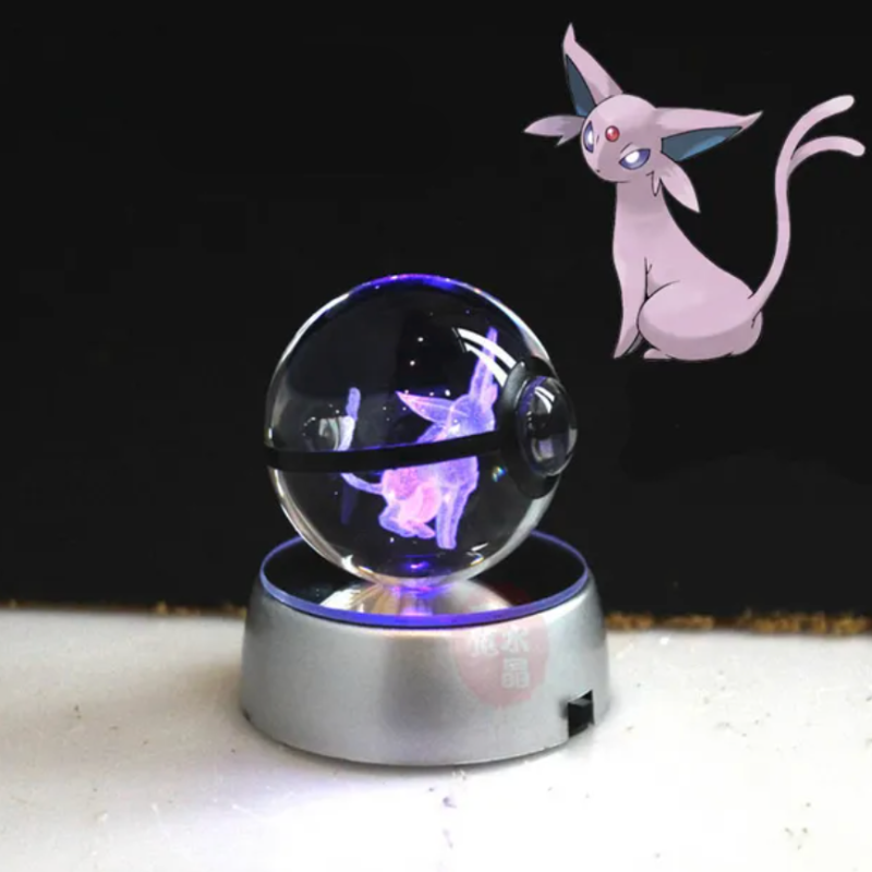 Pokémon Characters Crystal Ball Nightlight  Personalized Mirror Espeon  