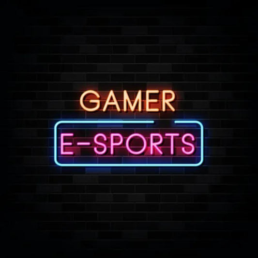 Neon Gamer Esports Sign  Personalized Mirror S  