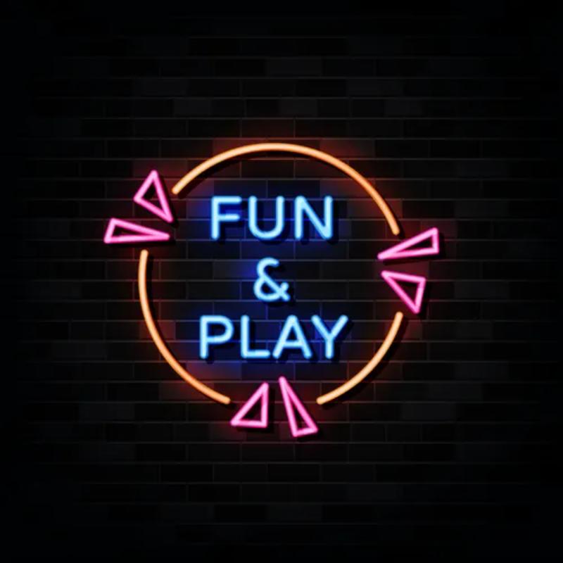 Fun And Play Neon Sign  Personalized Mirror S  