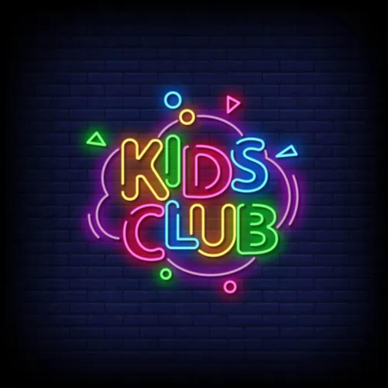 Kids Club Neon Sign  Personalized Mirror S  