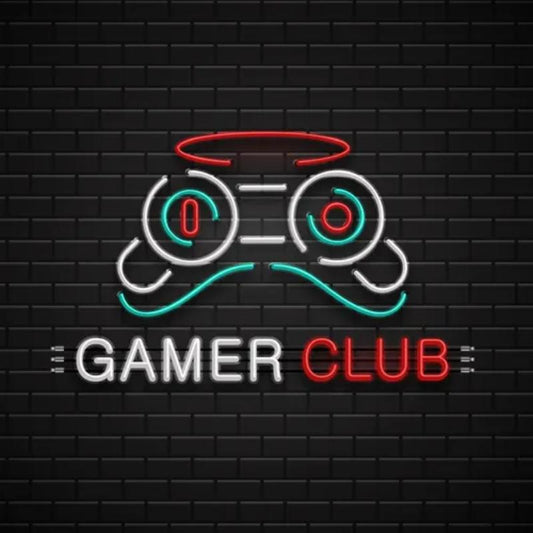 Gamer Club Neon Sign  Personalized Mirror S  