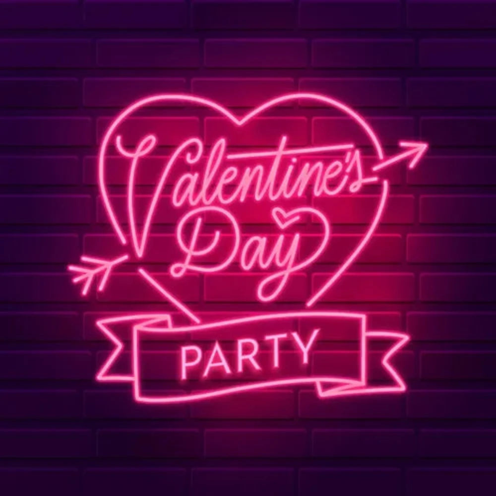 Valentines Day Party Neon Sign  Personalized Mirror S  