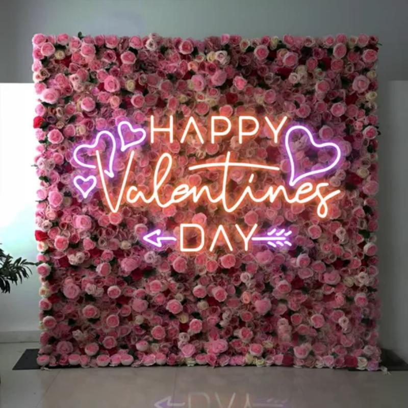 Happy Valentines Day Neon Sign  Personalized Mirror S  